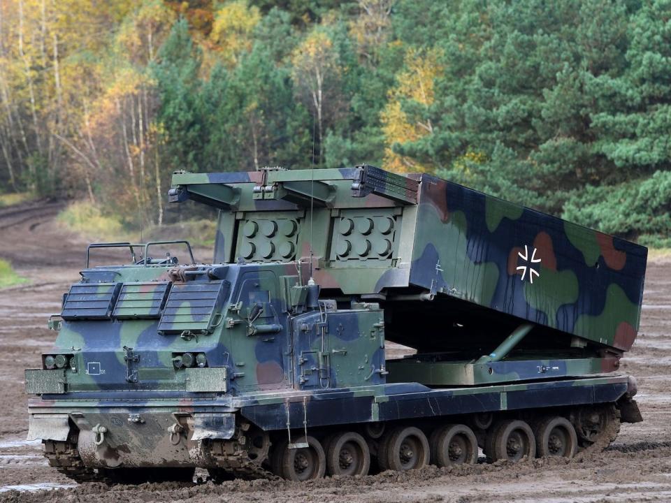 German Bundeswehr Mars 2 MLRS rocket launcher