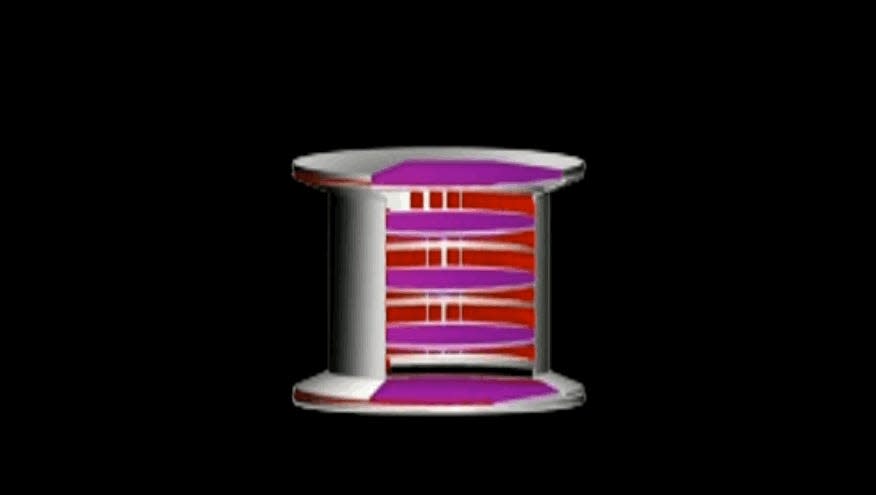 NASA animation shows magnets separating antimatter particles from normal matter.