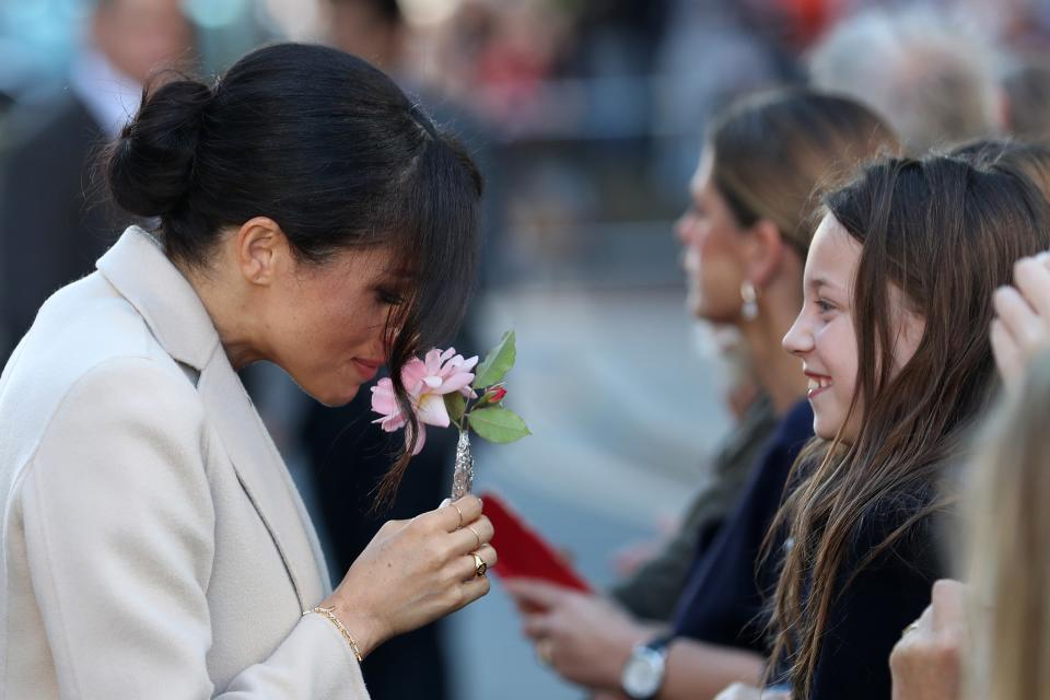 <h1 class="title">Meghan Markle Recreated Her Wedding Hair for Her First Visit to Sussex 3</h1><cite class="credit">WPA Pool/Getty Images</cite>