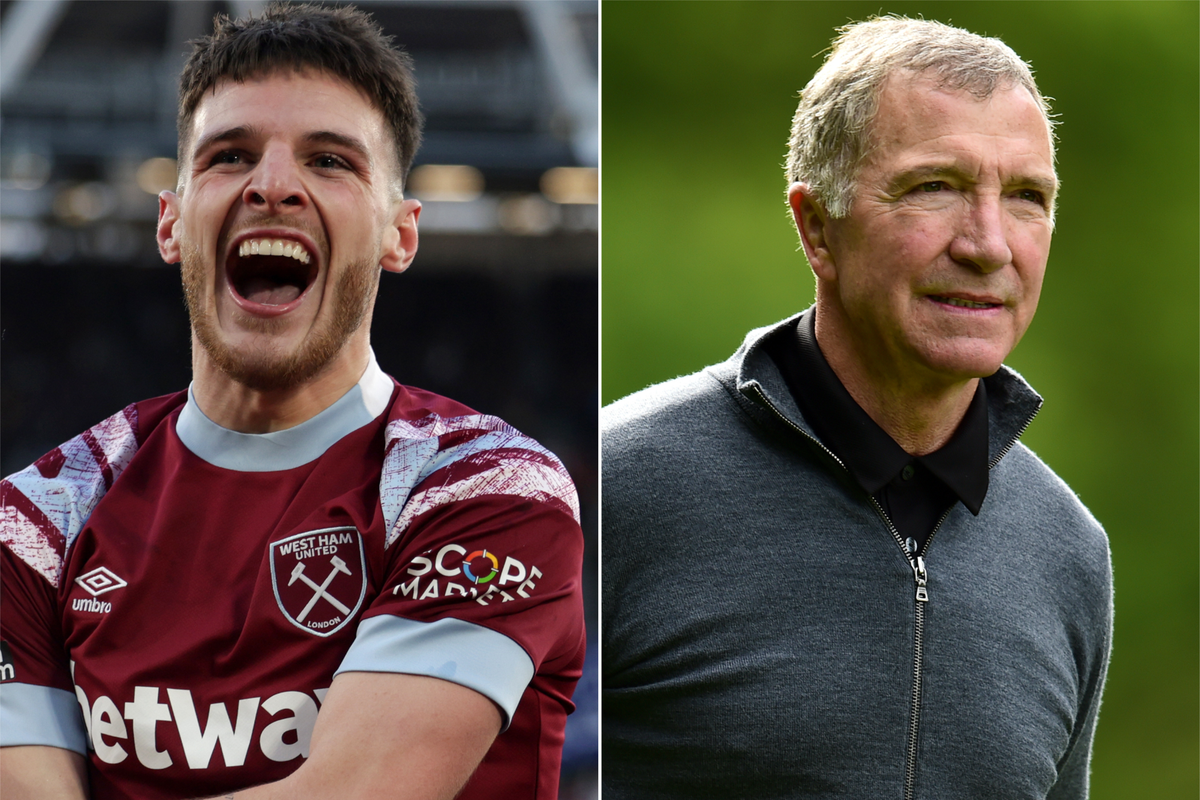 Declan Rice and Graeme Souness (PA)