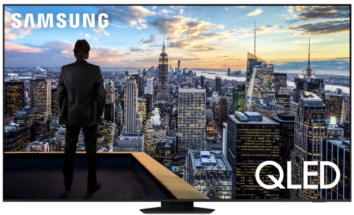 Samsung 98-inch Q80C QLED 4K HDR TV.