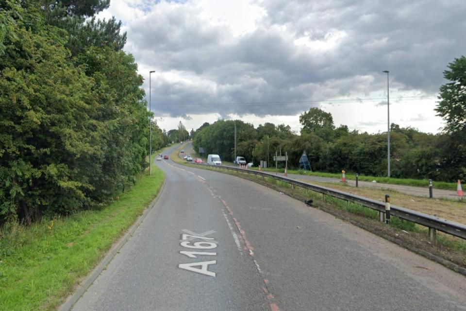 The A167, Darlington. i(Image: GOOGLE MAPS)/i