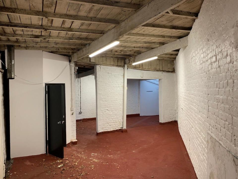 An interior shot of a car garage in London.