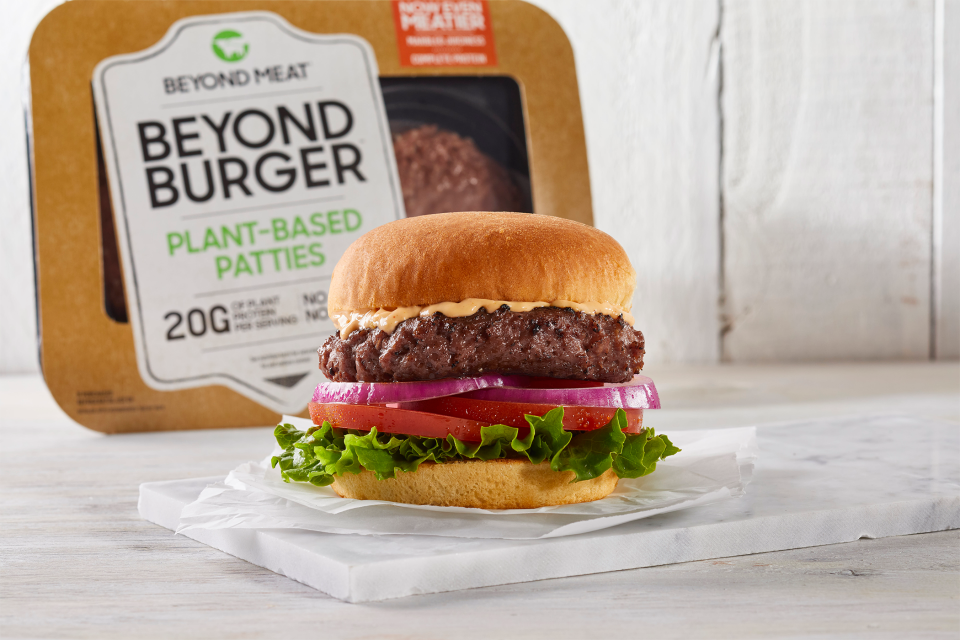 The Beyond Meat company <a href="https://markets.businessinsider.com/news/stocks/beyond-meat-stock-price-sales-data-consumers-ramping-up-purchases-2019-6-1028310860">went public</a> on May 1. (Photo: Beyond Burger)