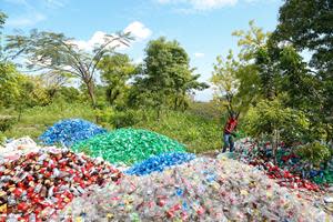 New plastic washing line in Haiti that produces clean, high-quality recycled plastic