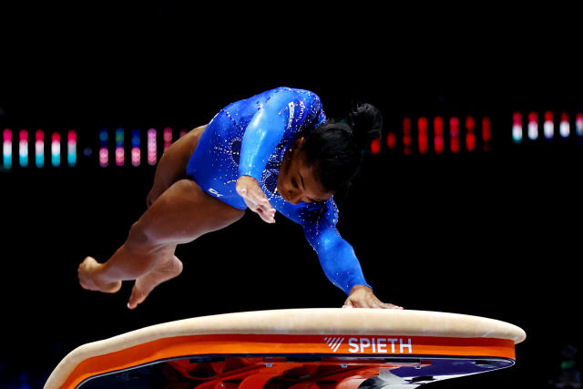 Simone Biles wins 2 more gold medals at Gymnastics World Championships -  Yahoo Sports