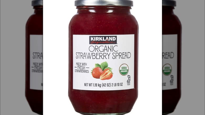 Costco Kirkland organic strawberry spread