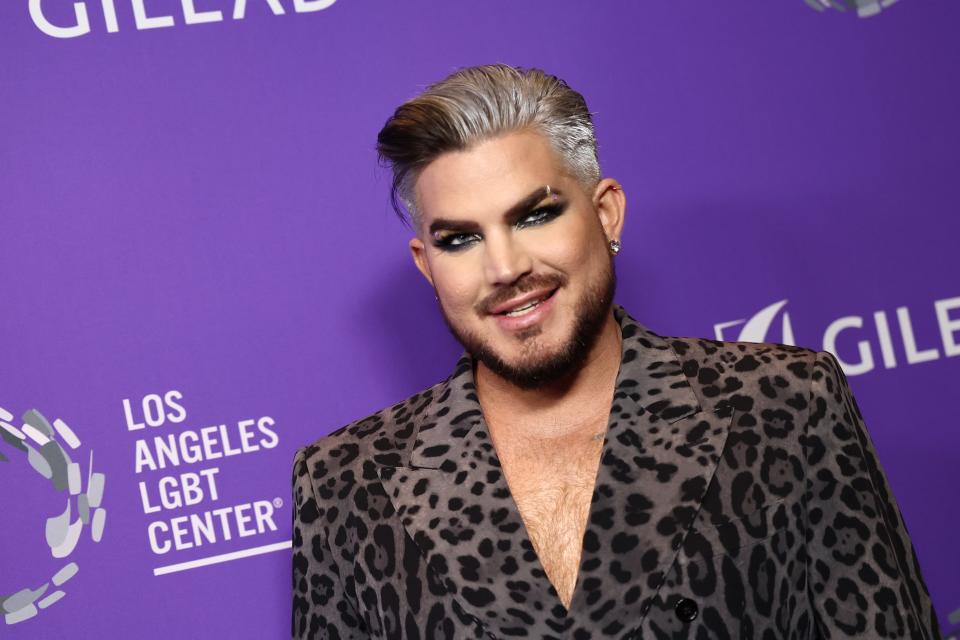 April 22, 2023 : Adam Lambert poses as the Los Angeles LGBT Center hosts The Center Gala at Fairmont Century Plaza in Los Angeles, California. 