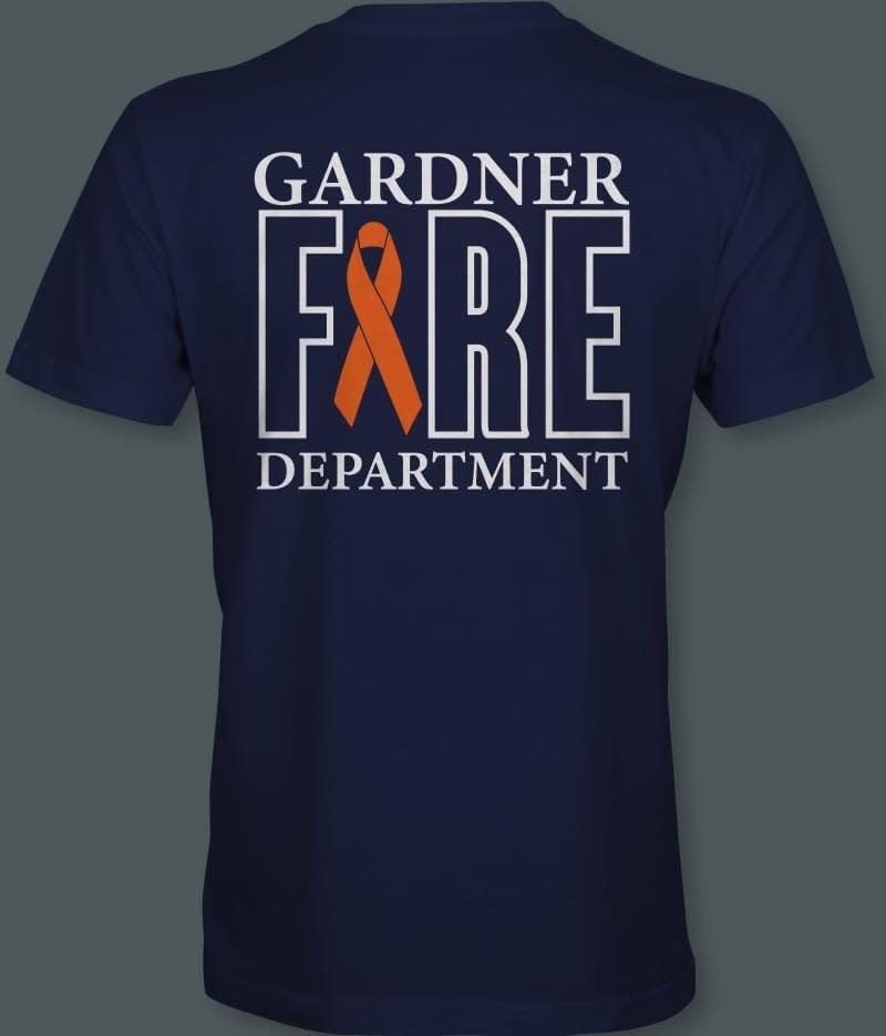 One of the shirts for sale at the Gardner Fire Department with all proceeds going to the Dernalowicz family.