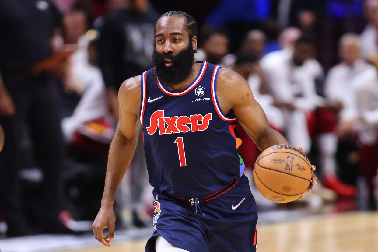 76ers star James Harden is primed for a bounce-back fantasy season.