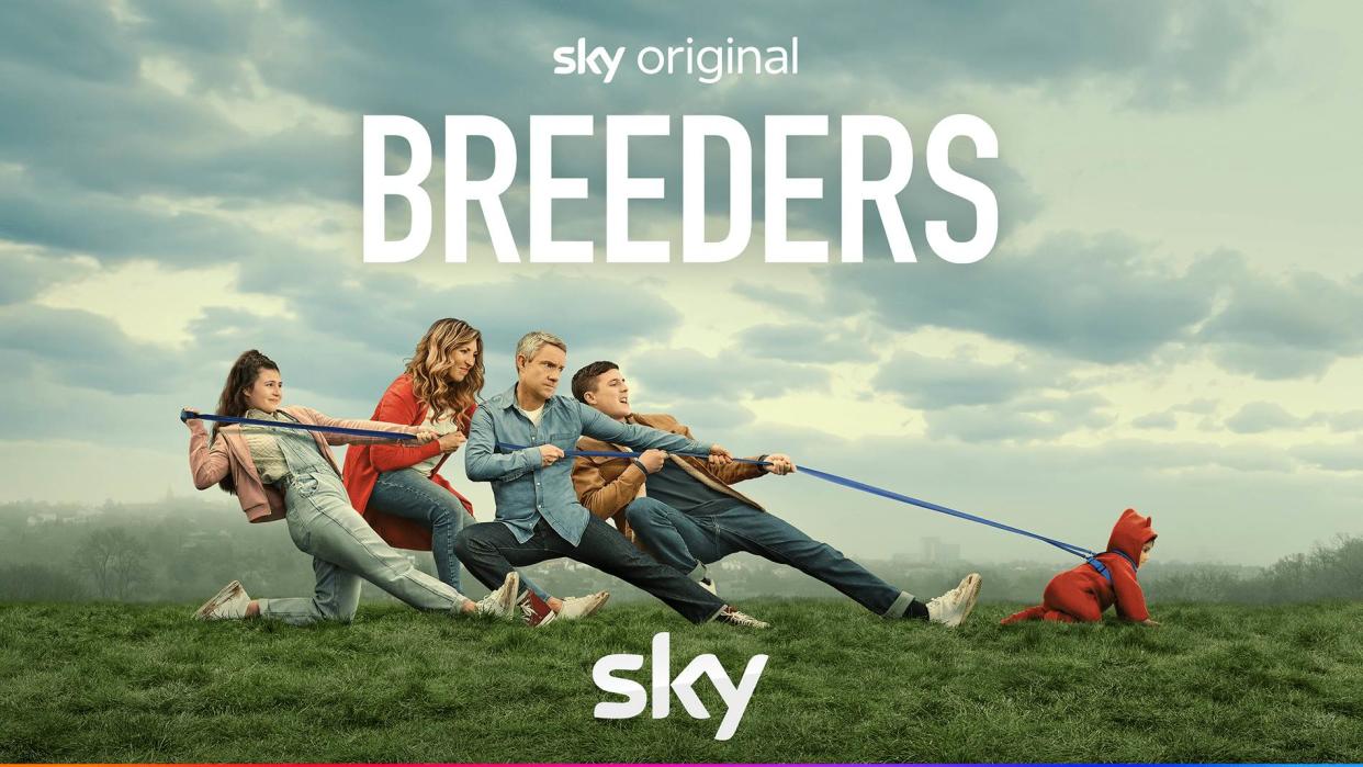  A promotional image for Breeders season 4. 