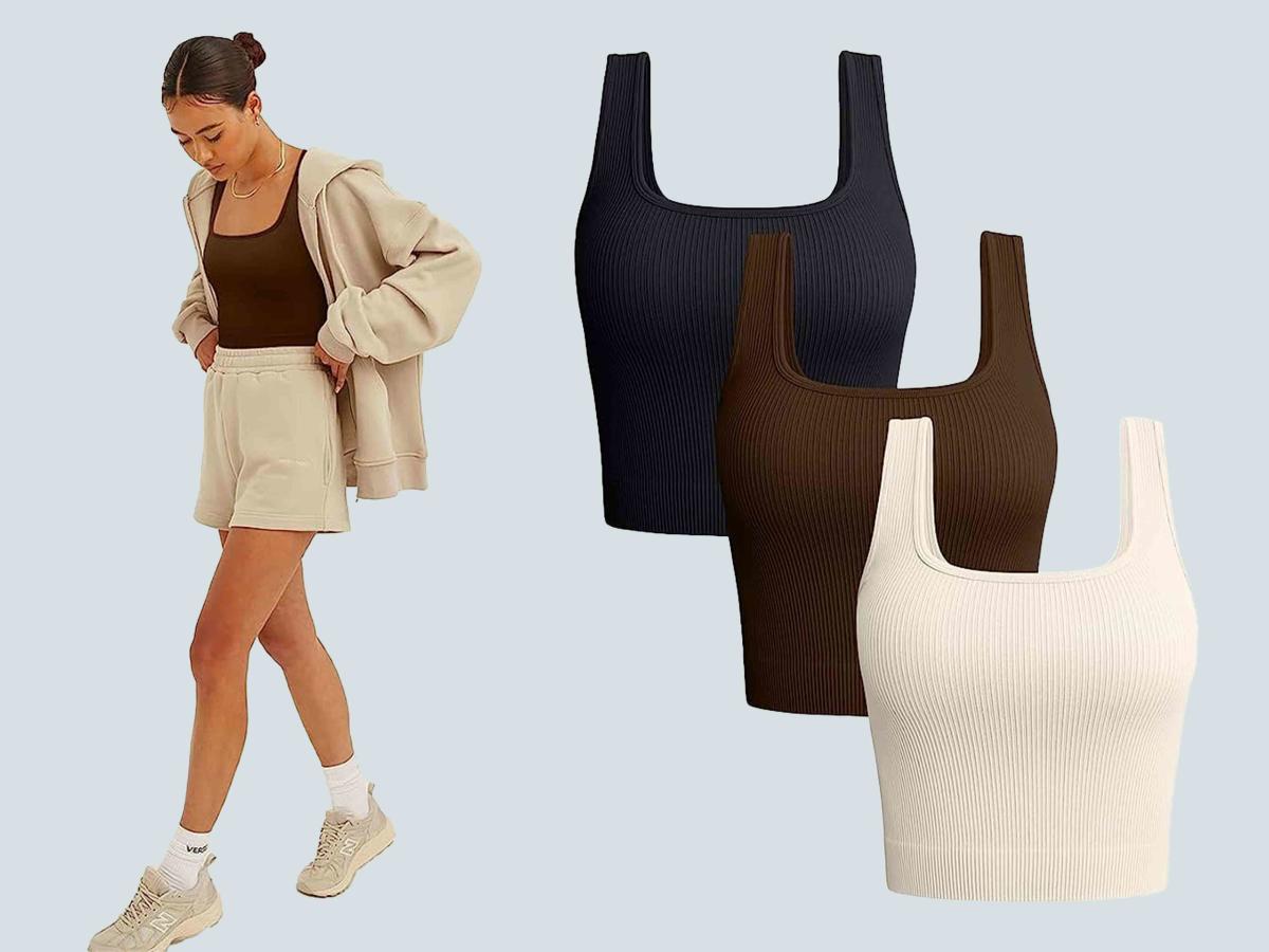 34DDD-Cup Shoppers Don't Need to Wear a Bra With These Supportive Tank  Tops That Are $5 Apiece