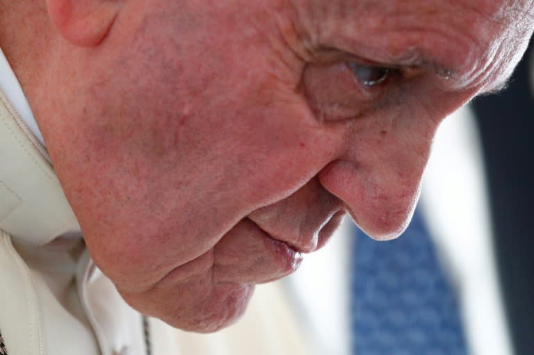 Pope Francis describes child abuse by priests as "monstruous"