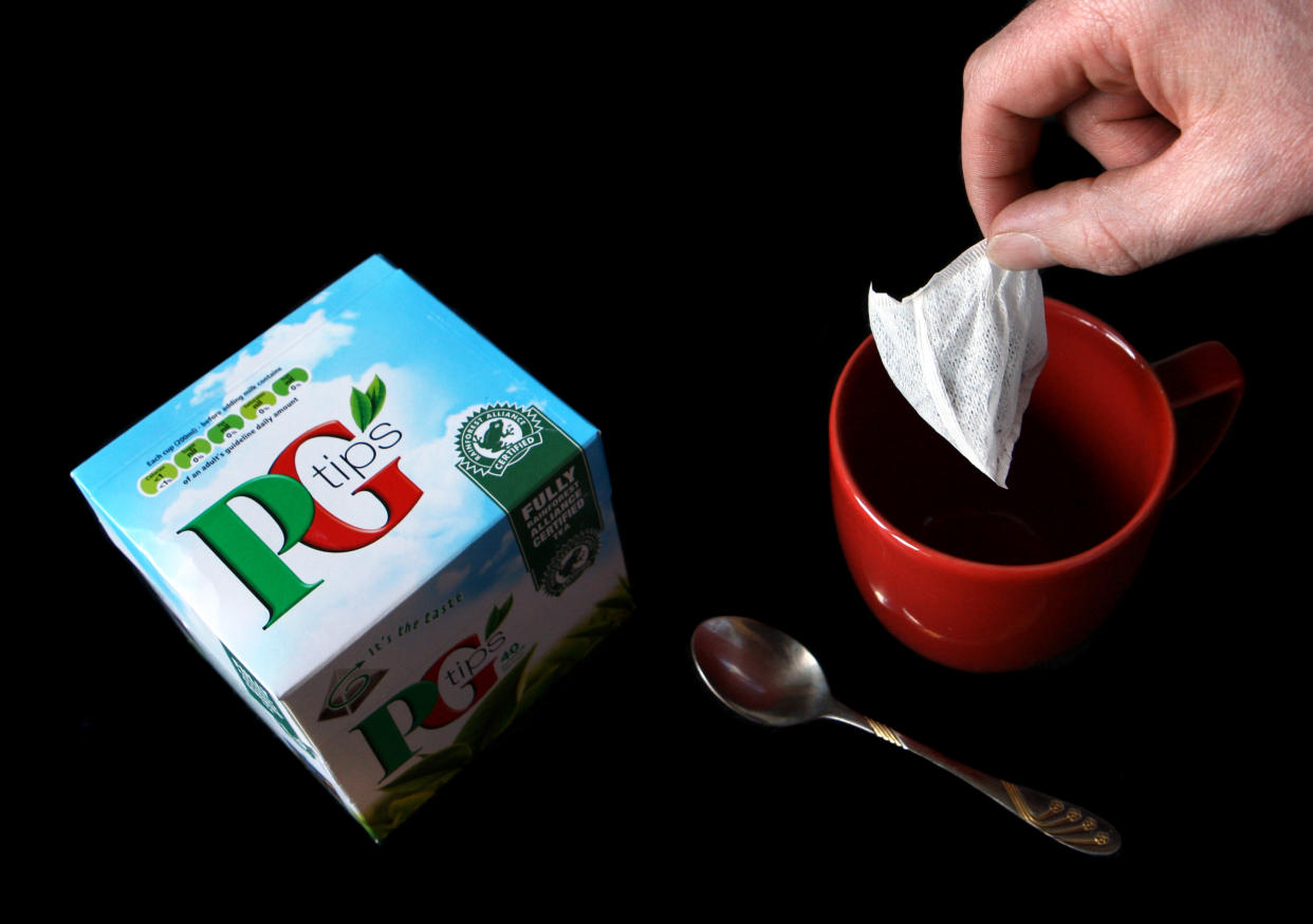 Generic shot of PG Tips, made by FTSE 100 company Unilever