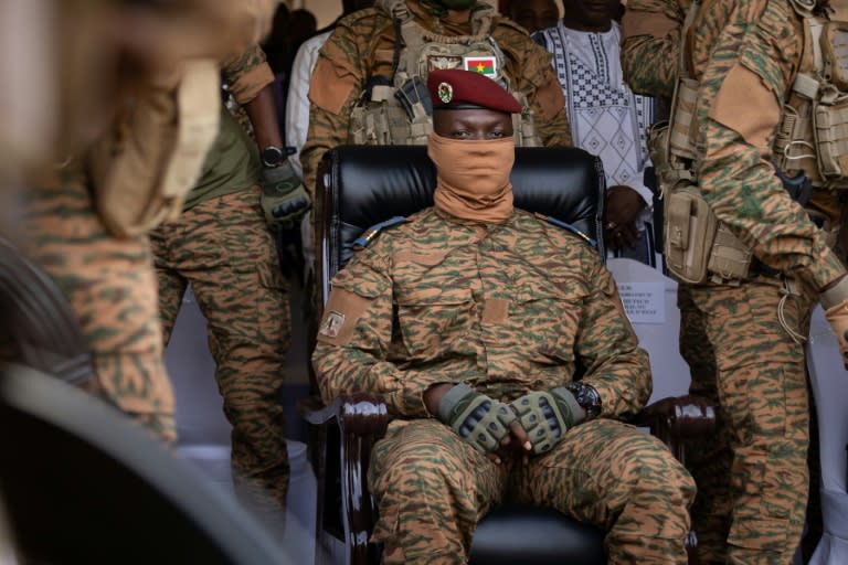 Ibrahim Traore seized power in Burkina Faso in a September 2022 coup (OLYMPIA DE MAISMONT)