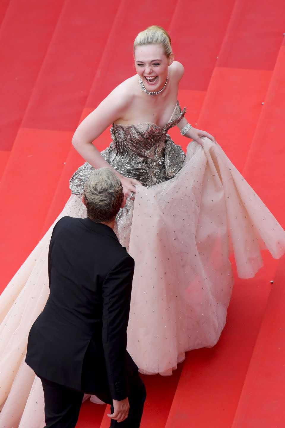 elle fanning at the cannes film festival