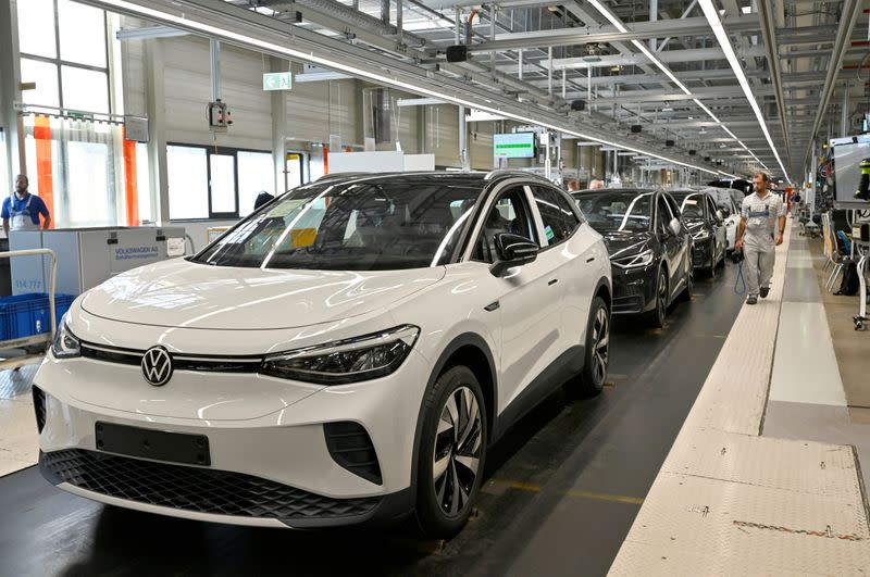 FILE PHOTO: VW shows electric SUV ID.4 during a photo workshop