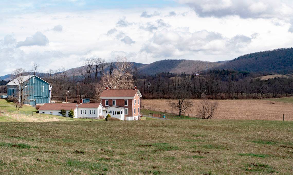 In one of the proposed State College Area Connector routes, the road would go through the cornfield to the right of the Darlington family home on their 250-acre farm.