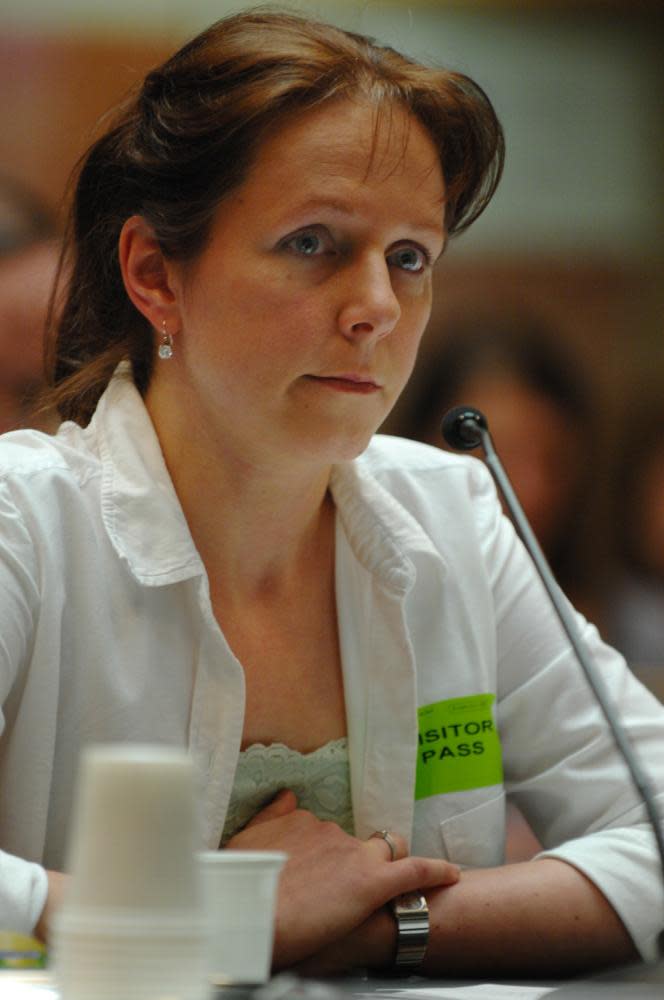 Jana Horska during a NSW parliamentary inquiry into Royal North Shore hospital in 2007.