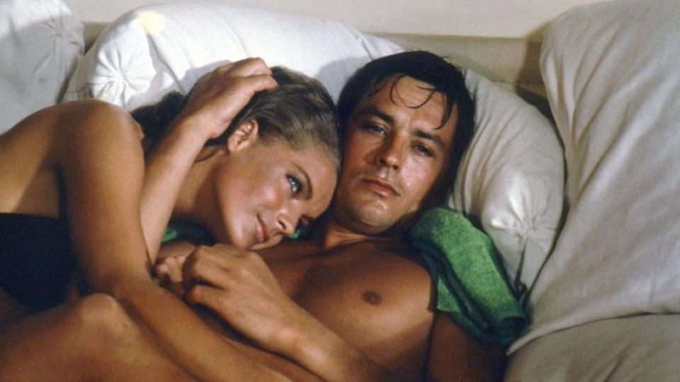 Alain Delon en un fotograma de la película "La piscina"