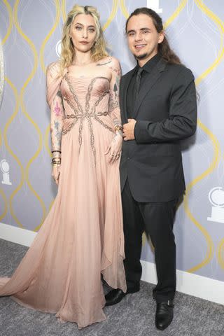 Kevin Mazur/Getty Paris and Prince Jackson attend the 2022 Tony Awards