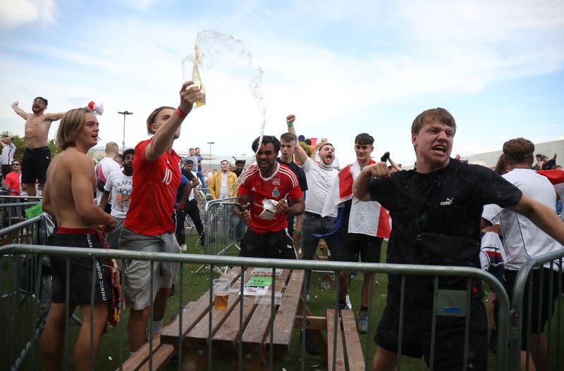 Euro 2020 - Fans gather for England v Germany