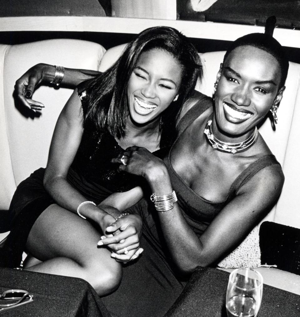 Naomi Campbell and Grace Jones