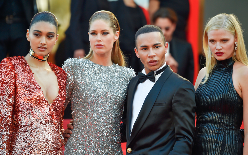 Neelam Gill, Doutzen Kroes, Olivier Rousteing et Lara Stone