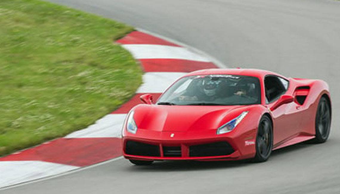 You can get behind the wheel of a Ferrari.