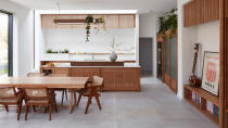 <p> In alignment with the desire for natural materials, the trend for dedicated <a href="https://www.womanandhome.com/homes/japandi-kitchen/" rel="nofollow noopener" target="_blank" data-ylk="slk:Japandi-style kitchens;elm:context_link;itc:0" class="link ">Japandi-style kitchens</a> is set to go stratospheric in 2023. With<a href="https://www.womanandhome.com/homes/japandi-living-room/" rel="nofollow noopener" target="_blank" data-ylk="slk:Japandi living room;elm:context_link;itc:0" class="link "> Japandi living room</a>, <a href="https://www.womanandhome.com/homes/japandi-bedroom-ideas/" rel="nofollow noopener" target="_blank" data-ylk="slk:Japandi bedroom;elm:context_link;itc:0" class="link ">Japandi bedroom</a>, and <a href="https://www.womanandhome.com/homes/japandi-bathroom-ideas/" rel="nofollow noopener" target="_blank" data-ylk="slk:Japandi bathroom;elm:context_link;itc:0" class="link ">Japandi bathroom</a> designs becoming increasingly popular over the last 12 months it's no surprise that this calming scheme has made its way to the hub of every home – the kitchen. </p> <p> A fusion of understated Japanese aesthetics with the comfort of Scandinavian style, the Japandi kitchen trend is ideal for creating a serene and timeless feel in any kitchen.   </p> <p> “Incorporating organic textures and earthy tones into the kitchen is a wonderful way of creating a cozy and calming environment in the home," says Mor Krisher, head of design at Caesarstone. "Bringing a touch of the outside in through raw materials and nature-inspired designs promises to instantly uplift a kitchen and connect us to our surroundings. </p> <p> "Choosing a worktop that incorporates these earthy tones and textures will instantly create a cozy environment that links you with the natural world. A neutral surface will also give you flexibility when choosing accessories if you’re someone who likes to update your kitchen with the seasons.”  </p> <p> An abundance of house plants is key to mastering the Japandi style, in any room. "Now is the perfect time to lean on your old friends, the house plants," says Camilla Clarke, creative director at <a href="https://albion-nord.com/" rel="nofollow noopener" target="_blank" data-ylk="slk:Albion Nord;elm:context_link;itc:0" class="link ">Albion Nord</a>. "Shake things up by re-locating them so rooms in your home gain a new lease of life. Plants increase levels of oxygen and nice smelling flowers, of which both can help boost your mood and productivity levels." </p>