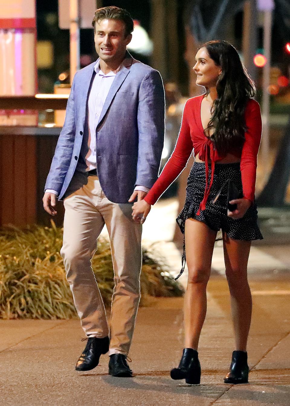 Bachelor star Nichole Wood pictured on a date with Billy Vincent