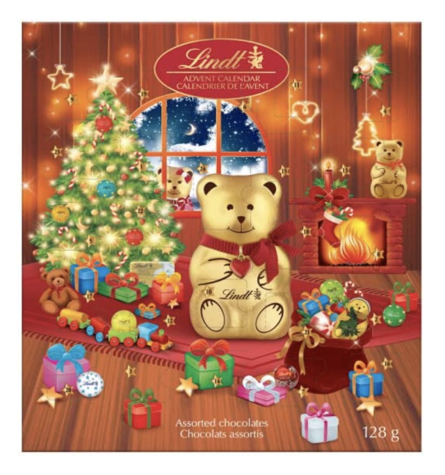 Lindt TEDDY Assorted Milk Chocolate Advent Calendar (Photo via Amazon)