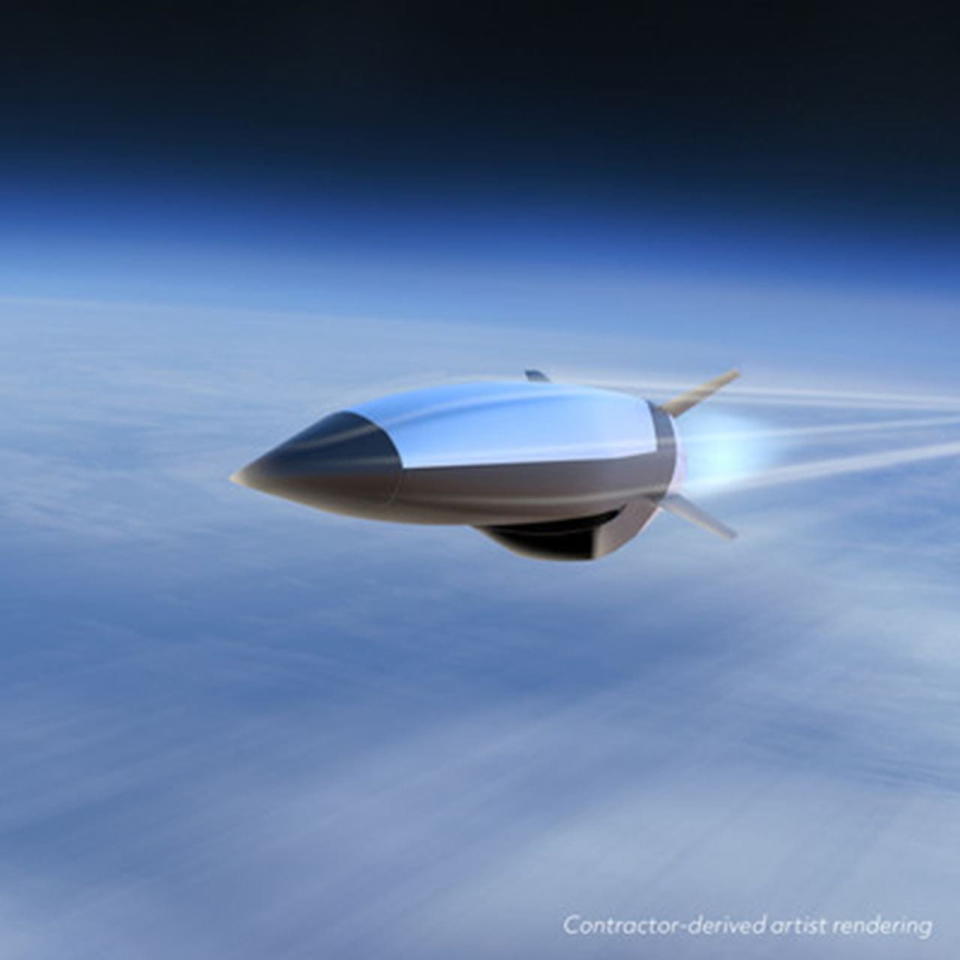 雷神公司高超音速導彈設計圖。   圖：翻攝自雷神公司網頁