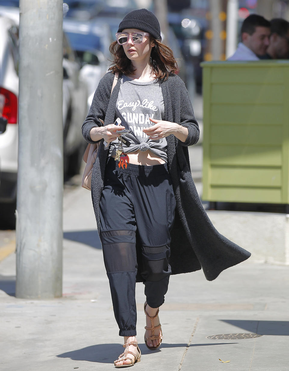 <p>Lily Collins' pants are proof that <a rel="nofollow noopener" href="http://people.com/style/obsessed-or-hot-mess-celebrity-street-style/sheer-knee-panels/" target="_blank" data-ylk="slk:Kim Kardashian might be a more powerful trendsetter;elm:context_link;itc:0;sec:content-canvas" class="link ">Kim Kardashian might be a more powerful trendsetter</a> than we ever could have imagined.</p>