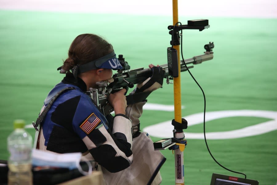 Sgt. Sagen Maddalena competes at the Tokyo Games in 2021. (U.S. Army)