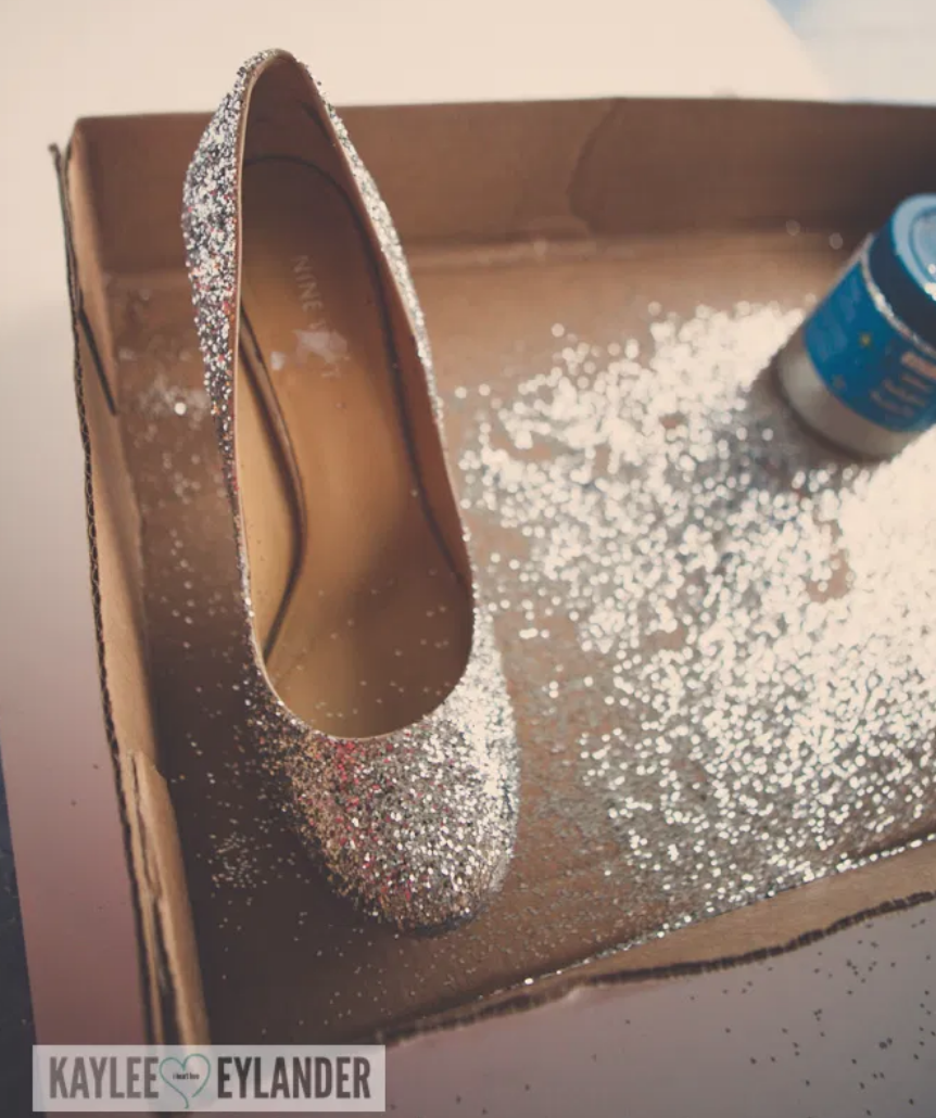 3) Glitter Heels