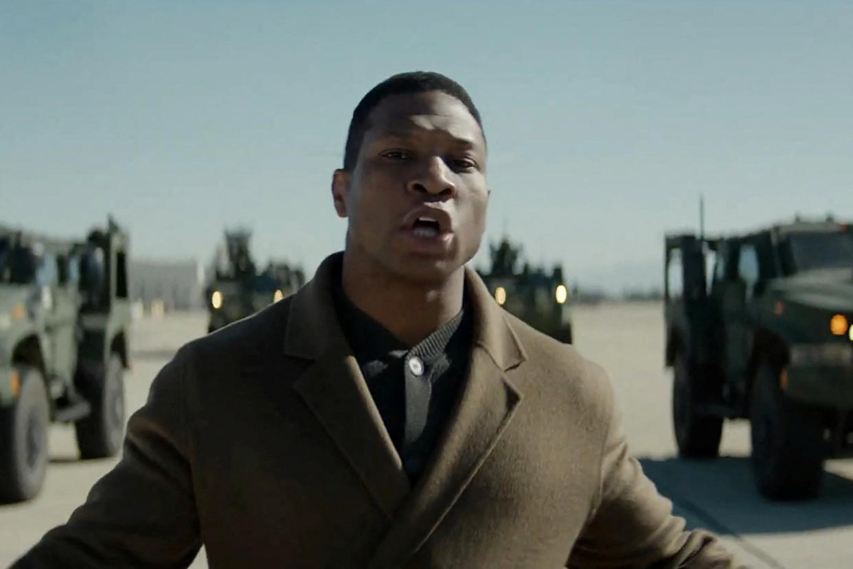 Actor Jonathan Majors appears in a recent U.S. Army 