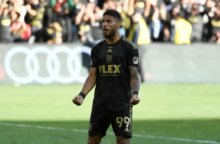 Denis Bouanga de LAFC anotó un gol crucial en el tiempo de descuento en la derrota del equipo de la MLS por 2-1 ante León en el partido de ida de la final de la Liga de Campeones de CONCACAF el miércoles.