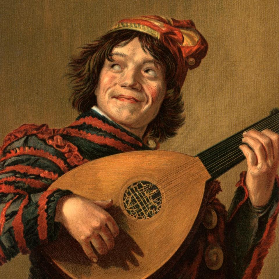 Jester with a Lute by Frans Hals (1623) - ClassicStock