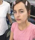 The <i>50 Shades of Grey</i> star posted a makeup-free selfie on set that had fans buzzing. “Tired or not, you’re beautiful,” one fan wrote. Nobody likes looking tired, but it’s sort of a compliment, right? “You are even more beautiful without makeup,” another said. Regardless of the backhanded compliments, we appreciate a true no makeup selfie, and Dakota Johnson is undeniably gorgeous.