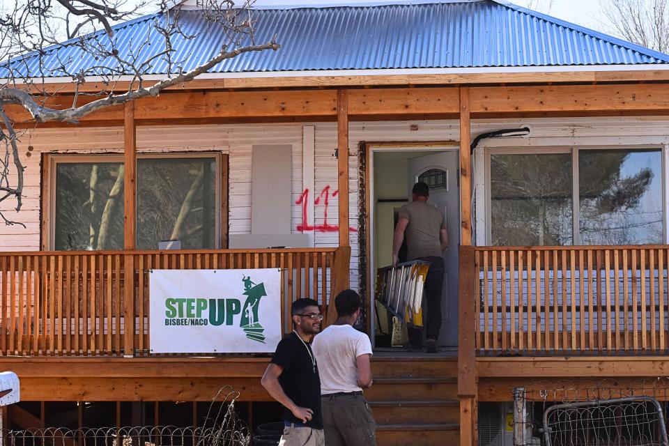 A house in Saginaw, a neighborhood in Bisbee, is being refurbished by nonprofit Step Up Bisbee/Naco. The house will be sold 20% under its estimated value for people who make low or middle incomes.