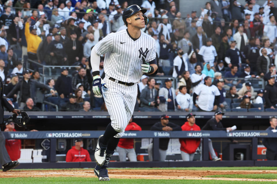 Aaron Judge 9年合約續留紐約洋基，並接下「洋基隊長」職位。（Photo by Mary DeCicco/MLB Photos via Getty Images）