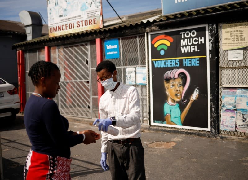 Outbreak of the coronavirus disease (COVID-19), in Langa township in Cape Town