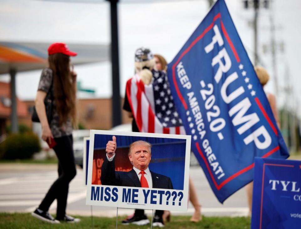 Trump supporters in North Carolina earlier this month.