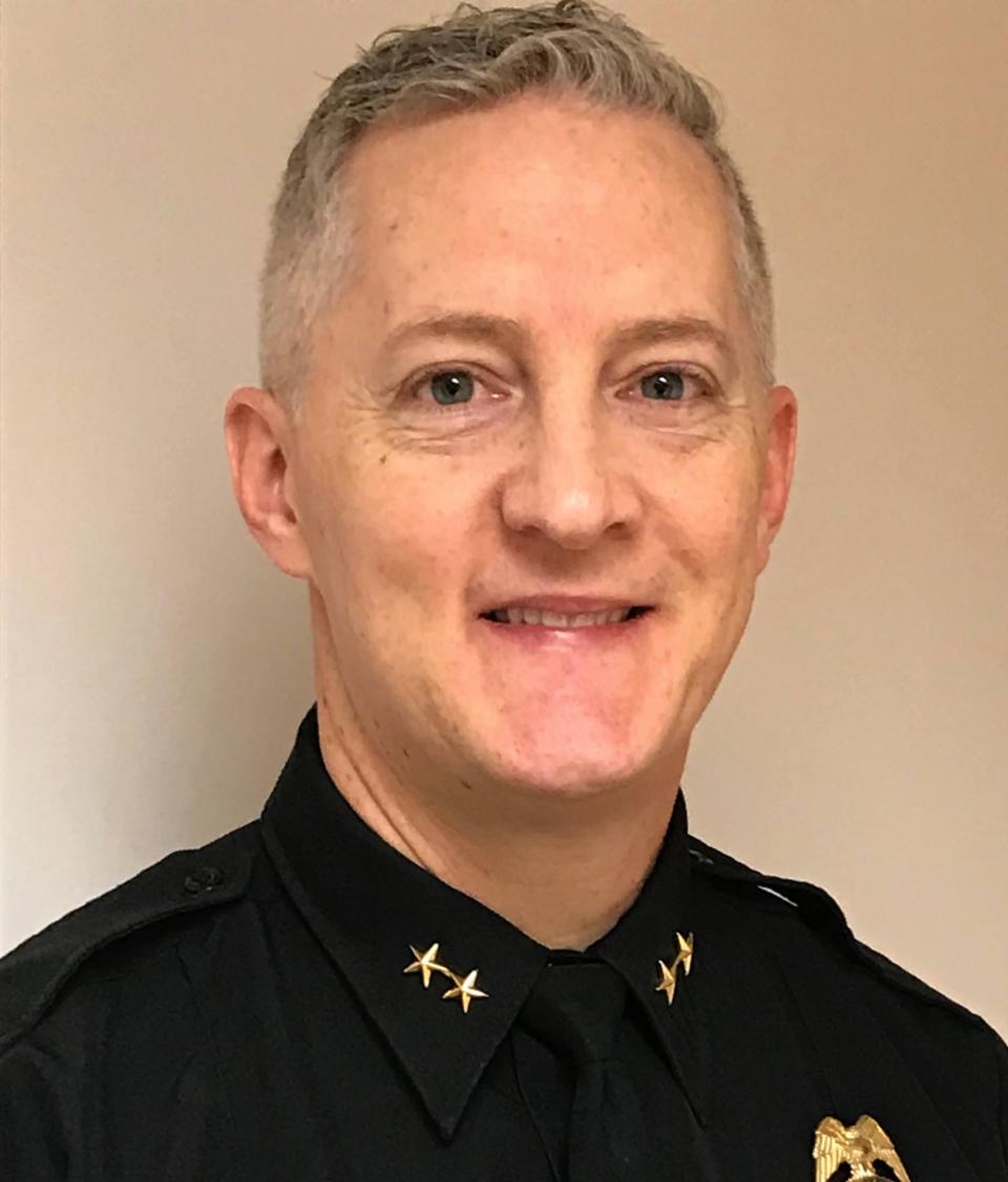 Carter Mook, 51, a 28-year veteran of the Millcreek Township Police Department, was sworn in on Feb. 14, 2023, as the department's new chief.