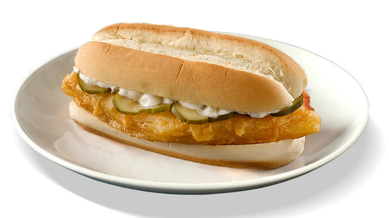 Long John Silver's fish sandwich