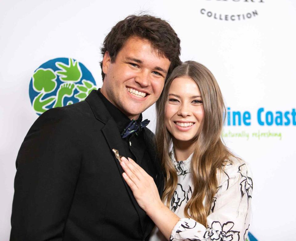 John Wolfsohn/Getty Chandler Powell and Bindi Irwin attend the Steve Irwin Gala Dinner on May 4, 2019