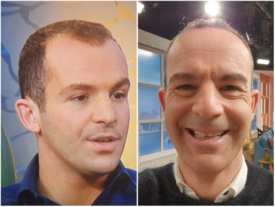 Martin Lewis on ‘This Morning’ – 20 years apart (ITV / Twitter)