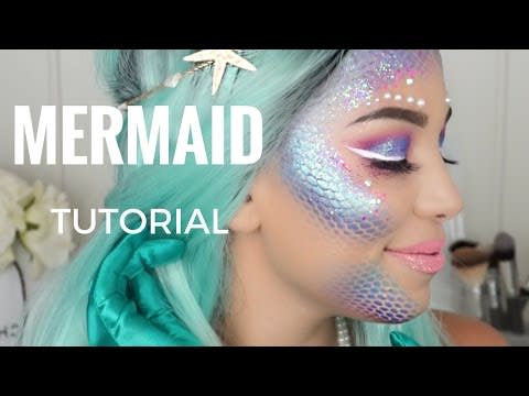 HALLOWEEN TUTORIAL  EASY MERMAID/SIREN BRA TUTORIAL 