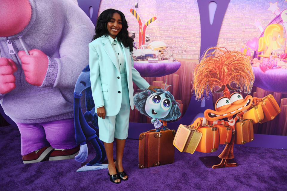 LOS ANGELES, CALIFORNIA - JUNE 10: Ayo Edebiri attends the World Premiere of Disney and Pixar's "Inside Out 2" at El Capitan Theatre in Hollywood, California on June 10, 2024. (Photo by Alberto E. Rodriguez/Getty Images for Disney/Pixar)